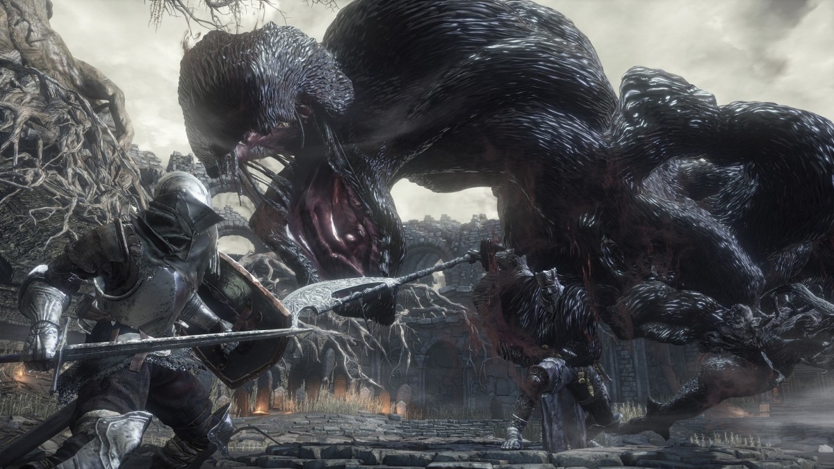 Alomora64 gamer blog Dark Souls 3 boss encounter screenshot